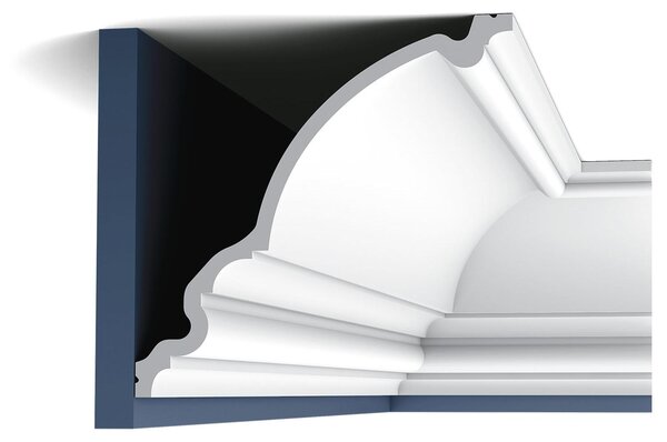 Orac Decor C336 Luxxus profilo decorativo per soffitto e parete modanatura decorativa per cornici in stucco modanatura decorativa per angoli profilo perimetrale | 2 metri