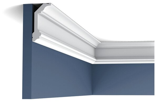 Orac Decor C321 Luxxus profilo decorativo a soffitto a parete modanatura decorativa a stucco profilo decorativo a cornice modanatura decorativa ad angolo | 2 metri