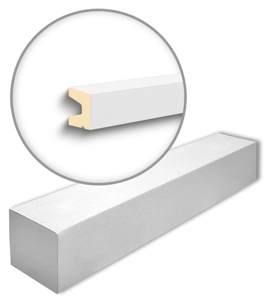 NMC FA15-box DOMOSTYL Noel Marquet 1 cartone con 14 strisce decorative Parapetto Profilo di facciata stile moderno colore grigio | 28 m