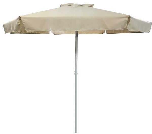 Ombrellone da Giardino Ø2m in Metallo e Poliestere Beige