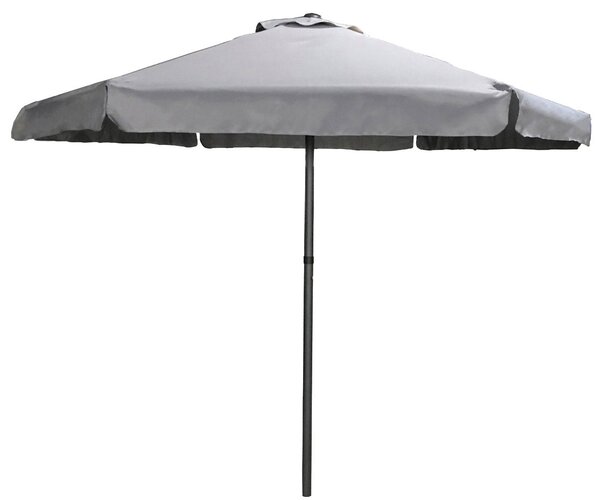 Ombrellone da Giardino Ø2,3m in Metallo e Poliestere Grigio