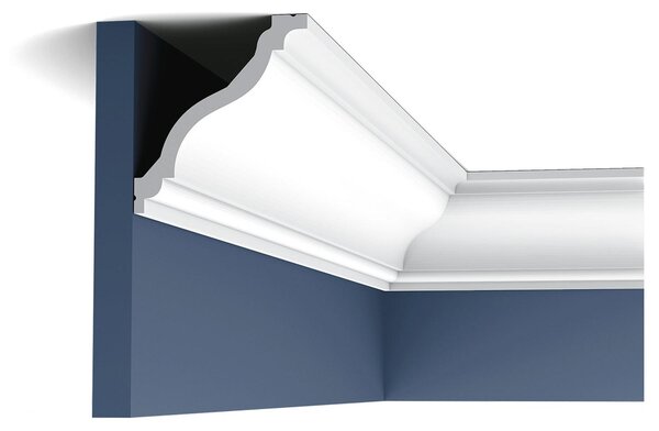 Orac Decor C333 Luxxus profilo decorativo a soffitto a parete modanatura decorativa a stucco profilo decorativo a cornice modanatura decorativa ad angolo | 2 metri