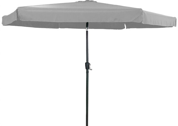 Ombrellone da Giardino 3x3m in Metallo e Poliestere Grigio