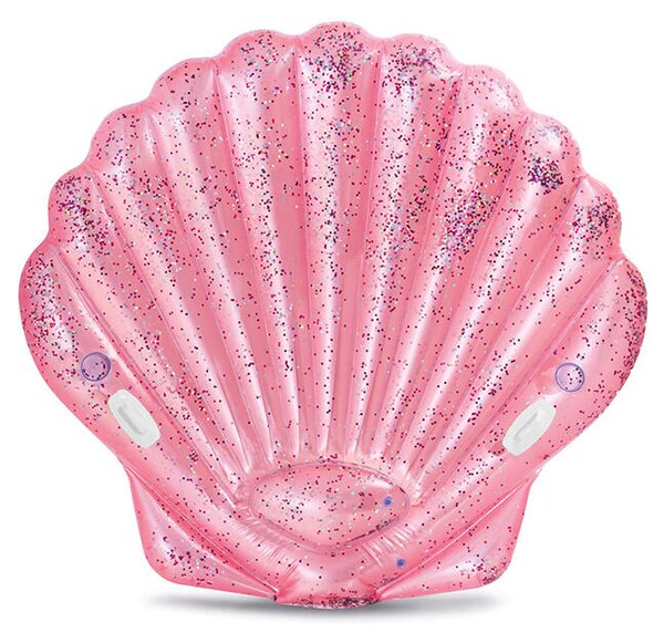 Materassino Gonfiabile Conchiglia Glitter 178x165x24 cm Intex 57257EU/EP