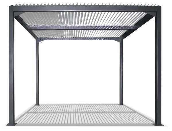 Pergola da Giardino 3x3m in Alluminio Antracite
