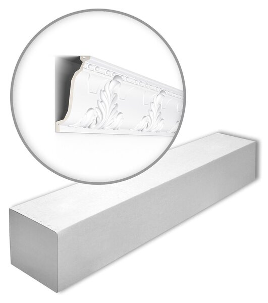 NMC Z7-box ARSTYL Noel Marquet 1 cartone con 6 strisce decorative Cornice per soffitto stile classico colore bianco | 12 m