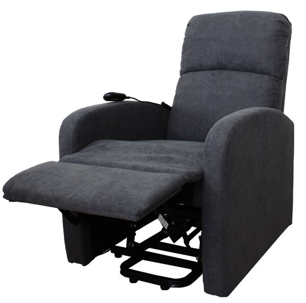 Poltrona Alzapersona Elettrica 1 Motore 75x65x101 cm in Tessuto Grigia