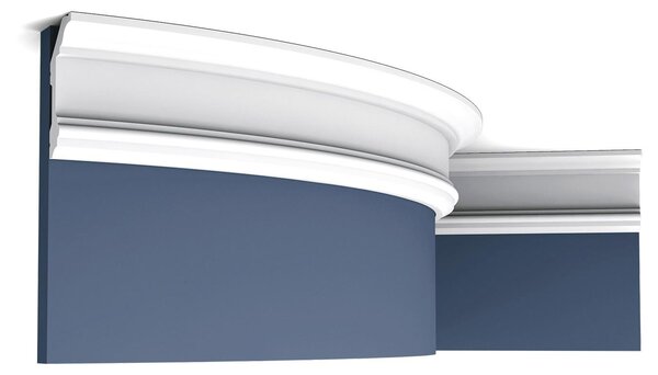 Orac Decor C321F Luxxus Profilo decorativo Profilo decorativo per stucchi a soffitto Profilo cornice Modanatura decorativa Modanatura angolare | 2 metri