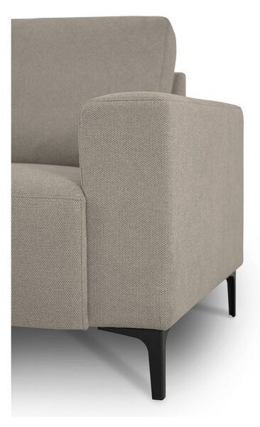 Divano angolare marrone chiaro (con penisola a sinistra/a L) con rivestimento in ciniglia Fabian – Scandic
