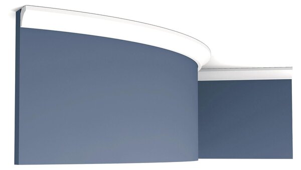 Orac Decor C250F Luxxus Modanatura decorativa flessibile Profilo decorativo Profilo a stucco per soffitti Cornicione decorativo Modanatura angolare | 2 metri