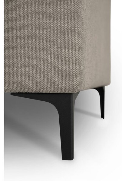 Divano angolare marrone chiaro (con penisola a destra/a U) con rivestimento in ciniglia Fabian – Scandic