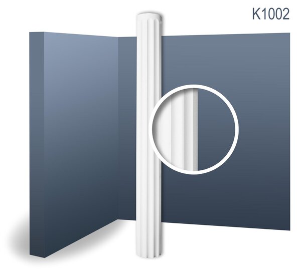 Orac Decor K1002 Luxxus Stucco Fusto della colonna Forma classica a rilievo Materiale in schiuma dura Leggero Stabile | 2 metri
