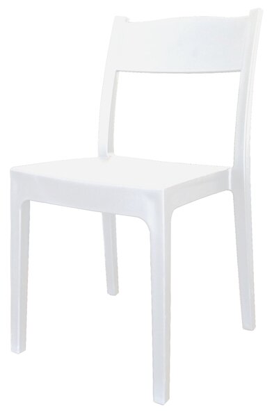 Sedia 52x46x82 cm per Interno ed Esterno Bianca
