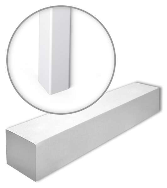 NMC WE1-box WALLSTYL Noel Marquet 1 cartone con 35 strisce decorative Profilo di protezione dei bordi colore moderno bianco | 70 m