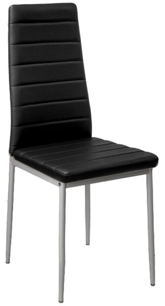 Set 6 Sedie 42x40x82 cm in Similpelle Nero