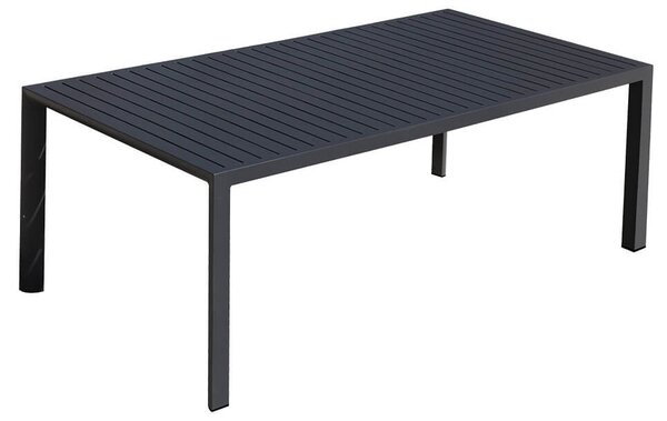 Set Tavolo e 6 Sedie da Giardino in Alluminio e Textilene Antracite