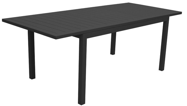 Tavolo Allungabile da Giardino 148x90x75 cm in Alluminio Grigio