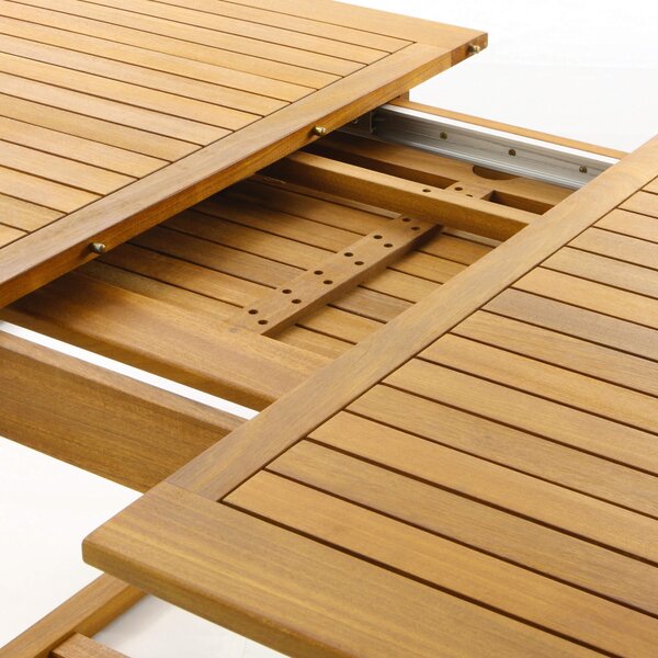 Tavolo Allungabile da Giardino 150/200x100x74 cm in Legno