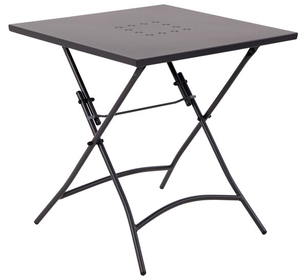 Tavolino da Giardino 70x70x71 cm in Acciaio Grigio