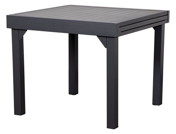 Tavolo Allungabile da Giardino 90/180x90x75 cm in Alluminio Grigio