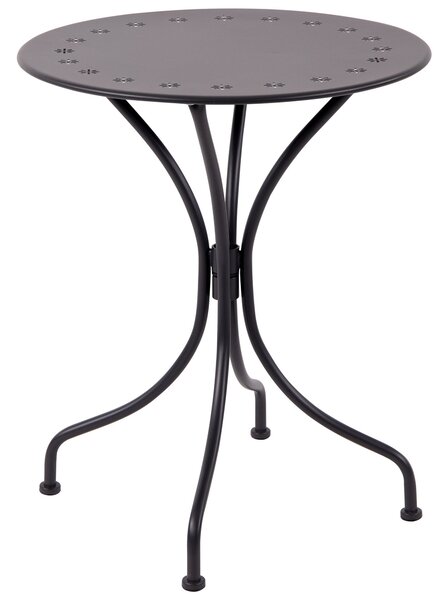 Tavolino da Giardino Ø60x70 cm in Acciaio Grigio