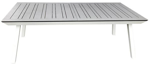 Tavolo Allungabile da Giardino 216/297x100x76 cm in Alluminio Grigio Scuro