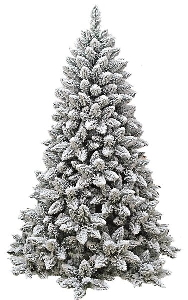 Albero di Natale Artificiale Innevato Monterey Floccato Altezza 150 cm