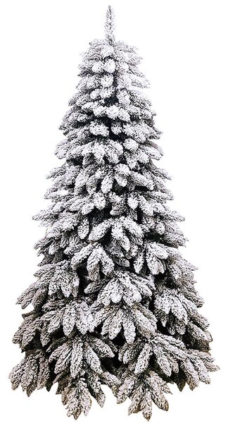 Albero di Natale Artificiale Innevato Tarvisio Floccato Altezza 150 cm