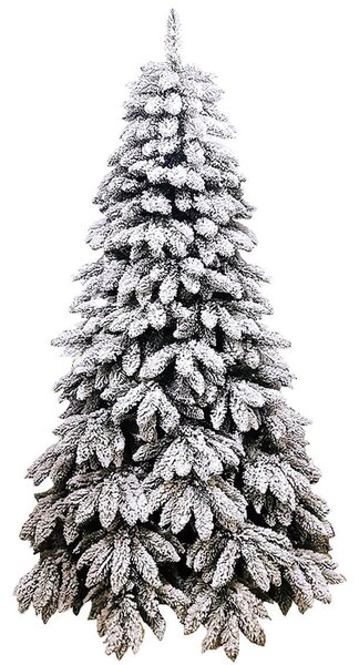 Albero di Natale Artificiale Innevato Tarvisio Floccato Altezza 150 cm