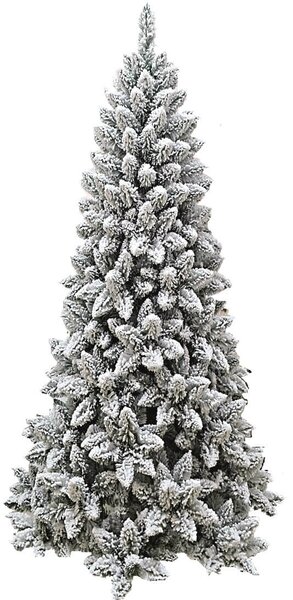Albero di Natale Artificiale Innevato 180 cm 560 Rami Monterey Slim Floccato