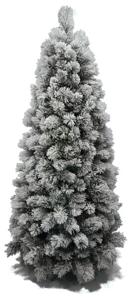 Albero Di Natale Innevato Monte Bianco Slim Altezza 180 cm