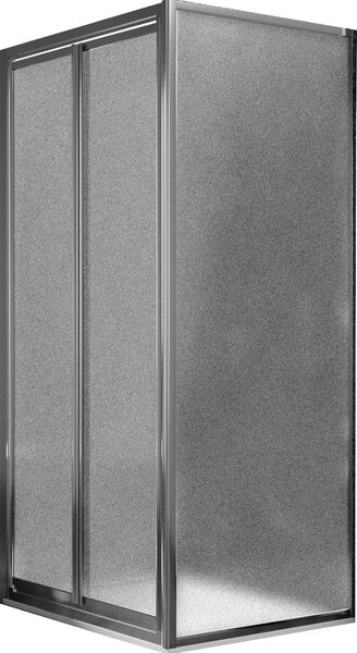 Box Doccia Angolare 70x70 cm 2 Ante Battenti in Cristallo Opaco 4-6mm H185 Fosterberg Skagen Duo