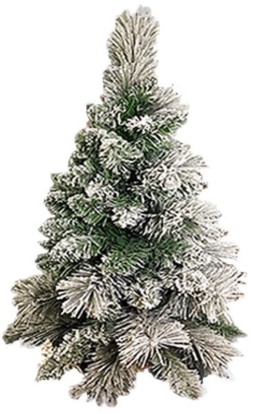 Mini Albero di Natale Artificiale Innevato Cortina Verde Altezza 60 cm