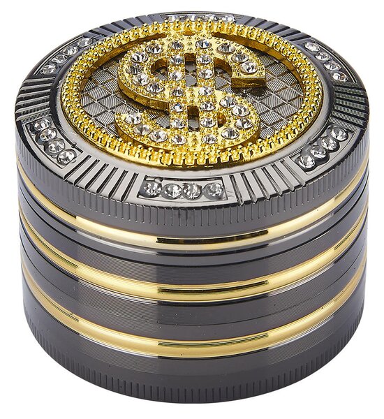 Grinder Ø50 mm 4 Livelli per Spezie Erbe e Tabacco Dollaro