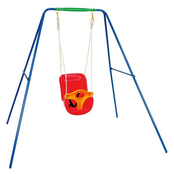 Altalena da Giardino 1 Posto con Struttura tubolare Kid Smile Kid Swing