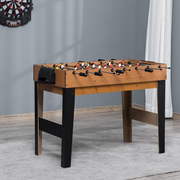 Tavolo Multi Gioco 4 in 1 107x61x84,5 cm Calcio Balilla Biliardo Ping Pong e Hockey