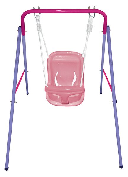 Altalena da Giardino 1 Posto New baby Rosa 100x144x120 cm
