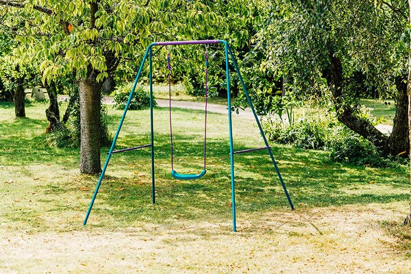 Altalena per Bambini da Giardino 164x181x171 cm in Metallo
