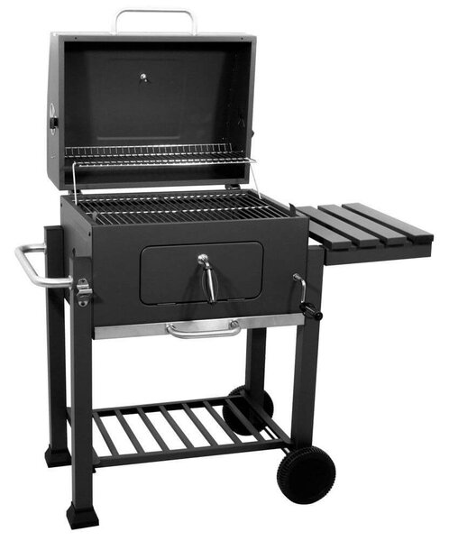 Barbecue a Carbone Carbonella con Doppia Griglia Arizona Nero