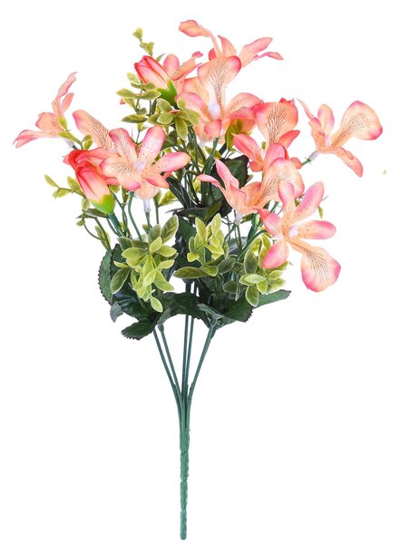 Set 8 Bouquet Artificiali Mini di Orchidee Altezza 30 cm