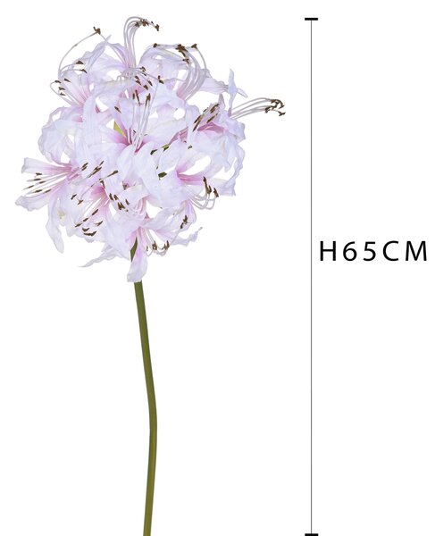 Set 4 Fiori Artificiali di Nerina Singola 65 cm Bianco