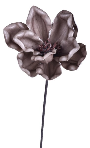 Set 4 Fiori Artificiali di Magnolia Altezza 63 cm Beige