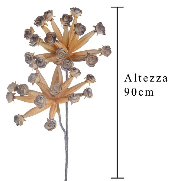 Set 3 Giant Caplume Composto da 2 Fiori Artificiali Altezza 90 cm
