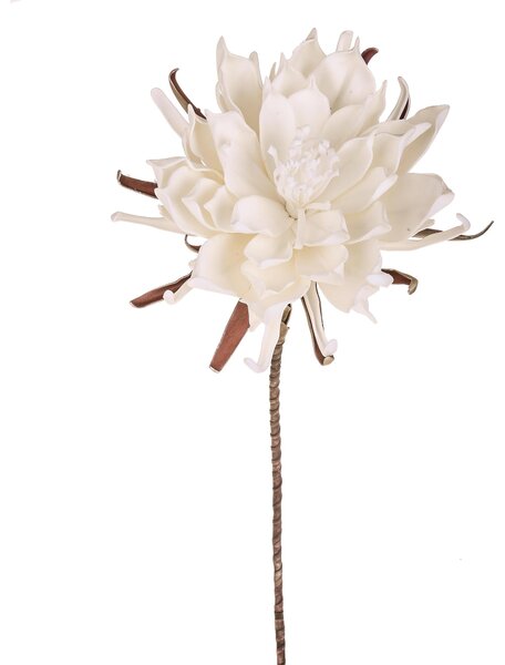 Set 2 Fiori di Ninfea Artificiali Altezza 108 cm Bianco