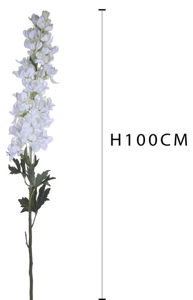 Set 4 Fiori Artificiali di Delphinium Altezza 100 cm