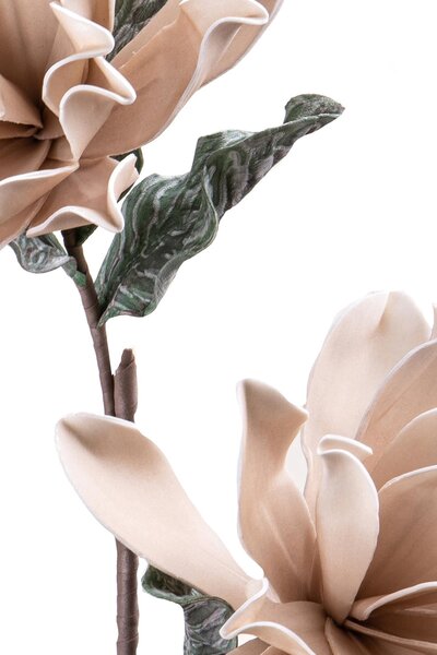 Set 2 Fiori di Dalia Composta da 2 Fiori Artificiali Altezza 94 cm Grigio