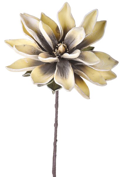 Set 6 Fiori di Ninfea Artificiali Altezza 88 cm Giallo