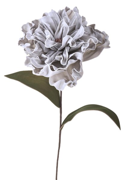 Set 2 Fiori di Peonia Artificiale Artificiale Altezza 74 cm Grigio