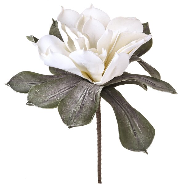 Fiori Foam Grande Artificiale Altezza 89 cm Bianco