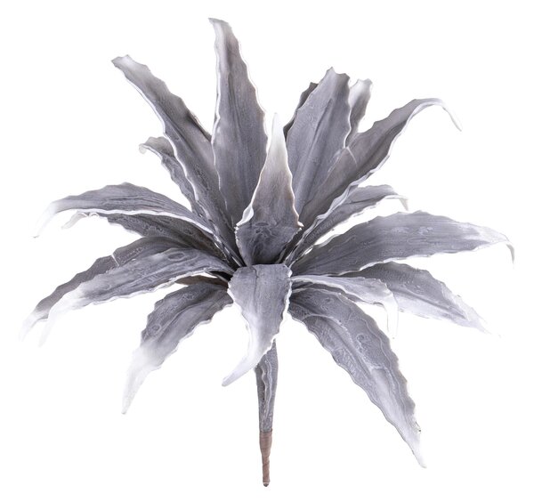 Set 2 Dracena Pianta Artificiale Foam Altezza 65 cm Grigio